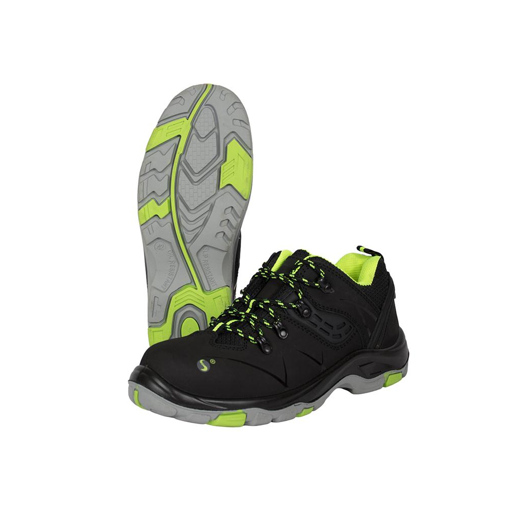 Black and green safety shoes - 2