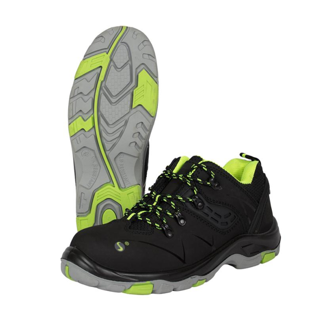 Black and green safety shoes - 2 Black and green safety shoes - 2