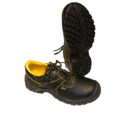 Water-repellent leather safety shoes - 1