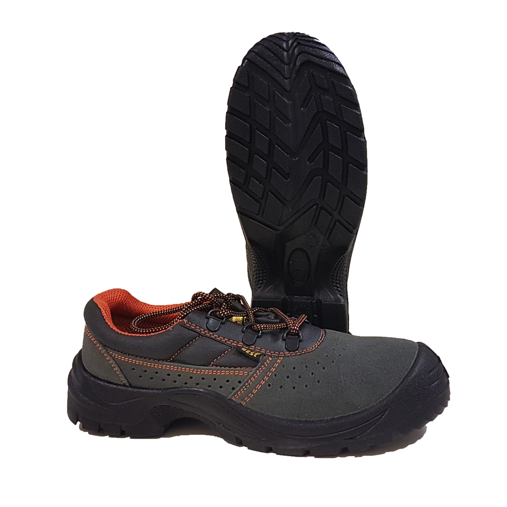 Low Leather Safety Shoes with safety Anti-Puncture Sole