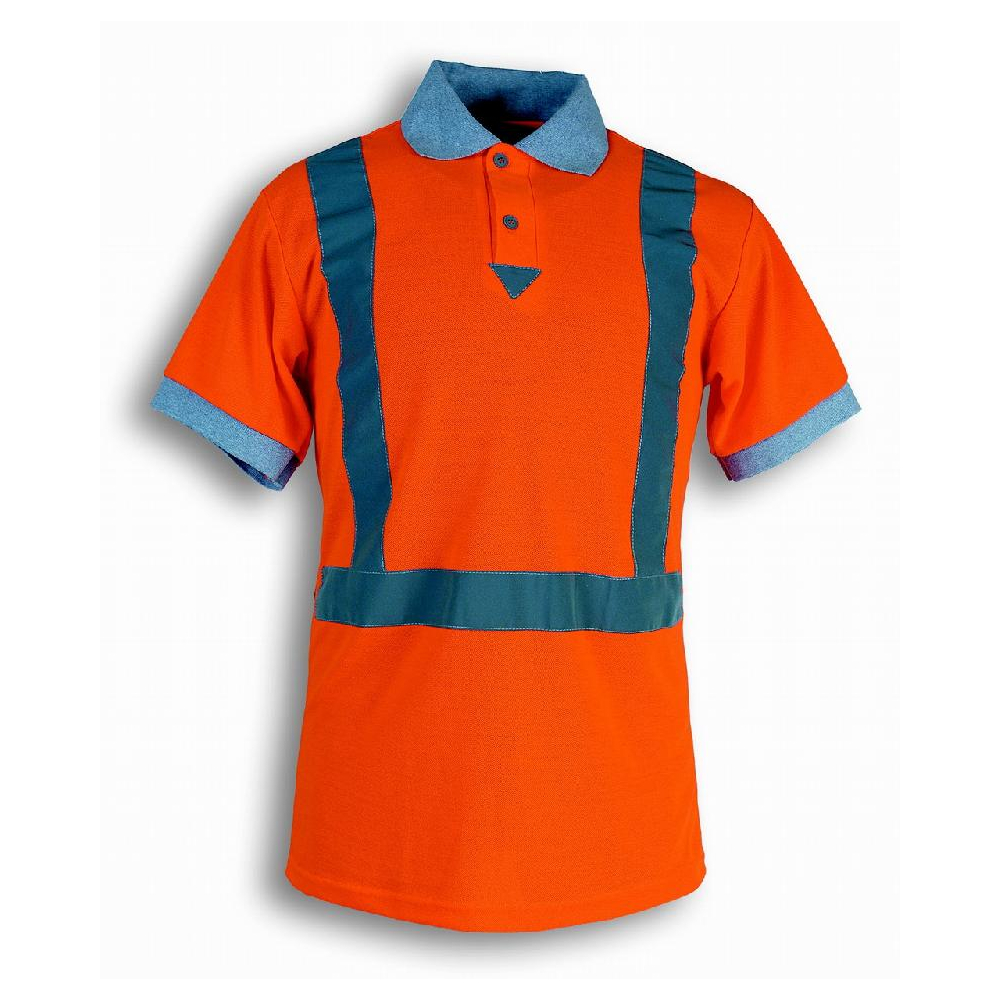 Polo Haute Visibilit Orange Confort Et S Curit Au Travail