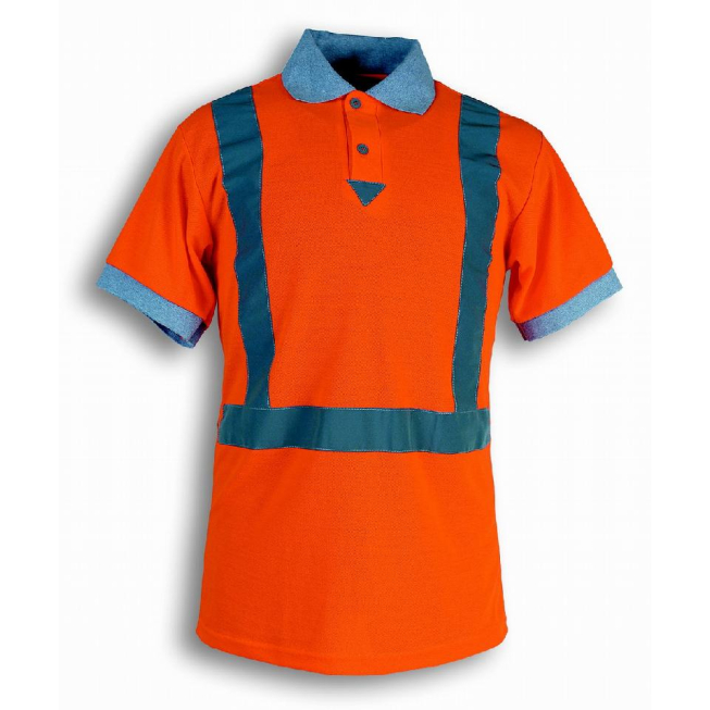 Polo haute visibilité orange - 1