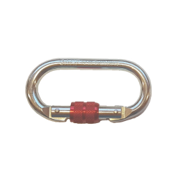 Steel oval carabiner - 1