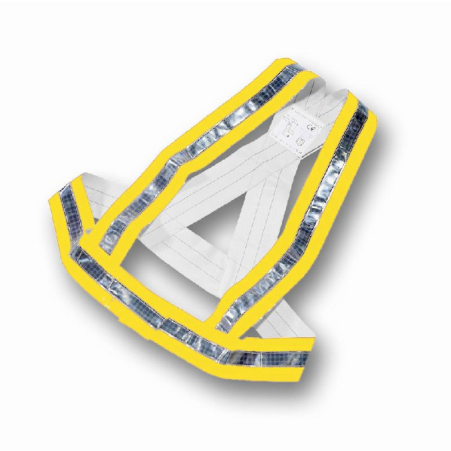 Reflective yellow or orange strap braces - 2