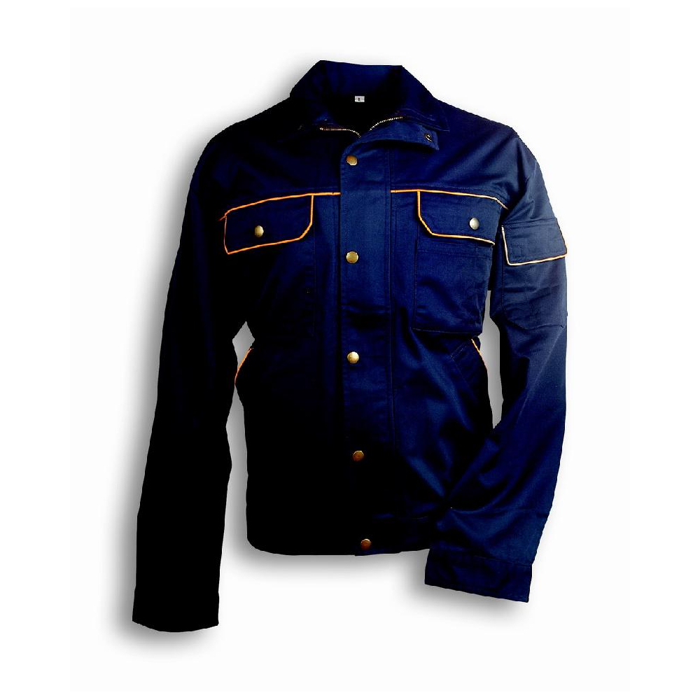 Blue cotton work jacket - 1