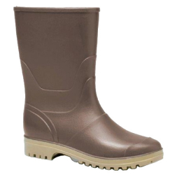 Brown polygum half-boots - 1