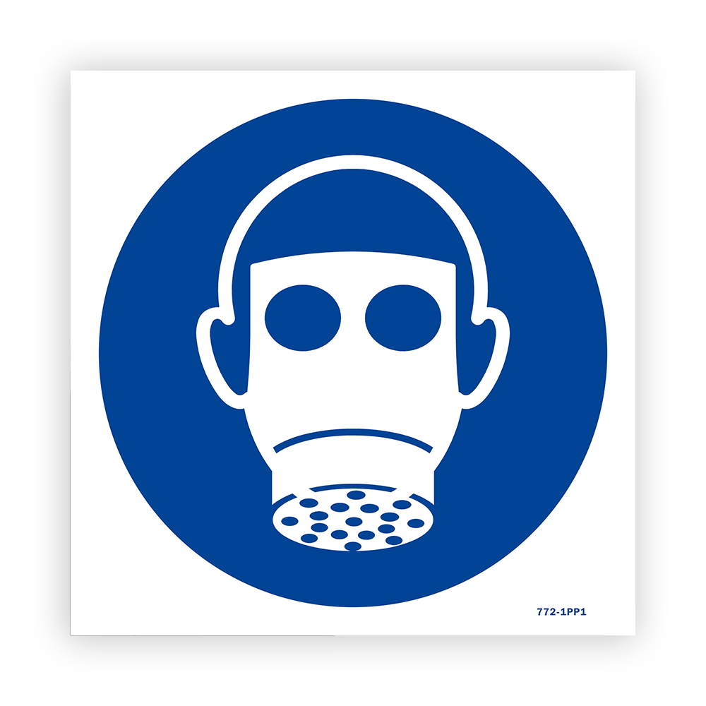 Mandatory respiratory protection sign - 1