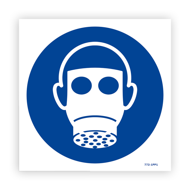 Panneau picto protection des voies respiratoires obligatoire - 1