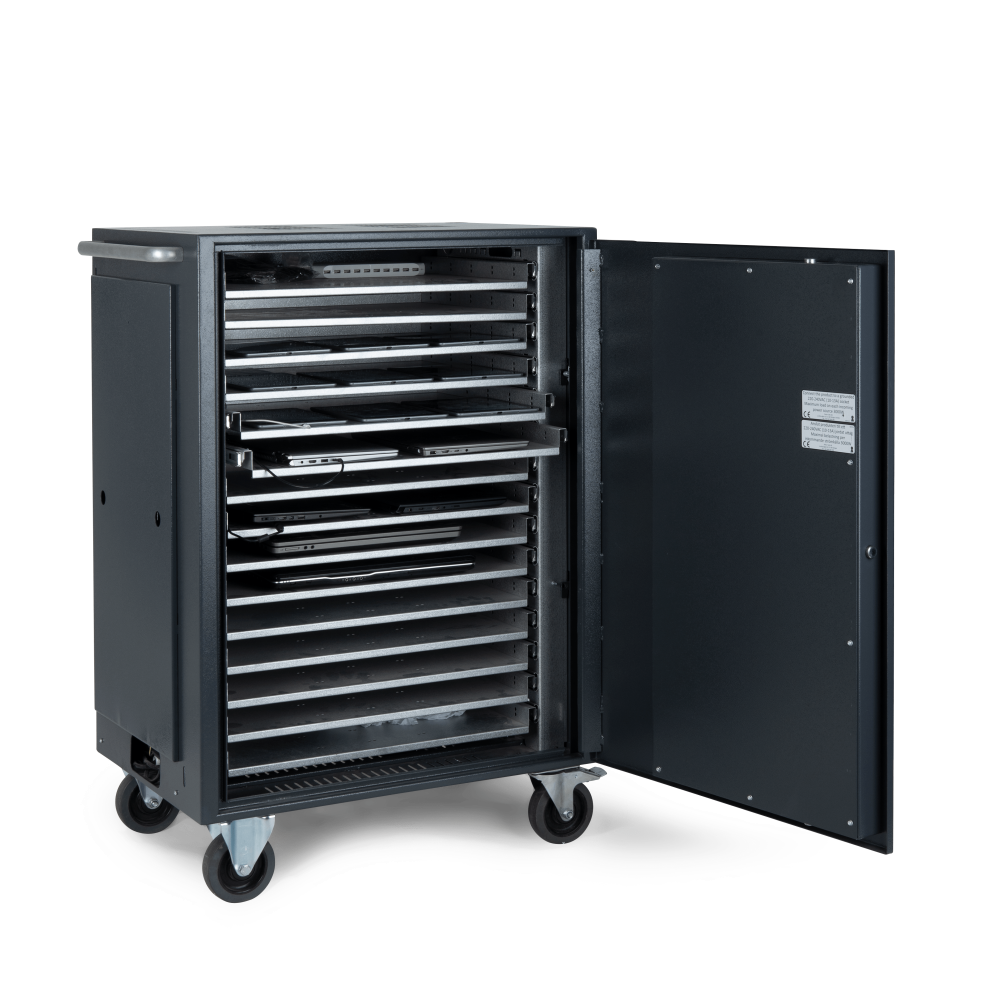 Charging classroom with drawers for computers and tablets - 3