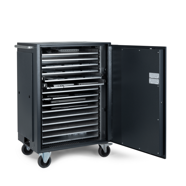 Charging classroom with drawers for computers and tablets - 3