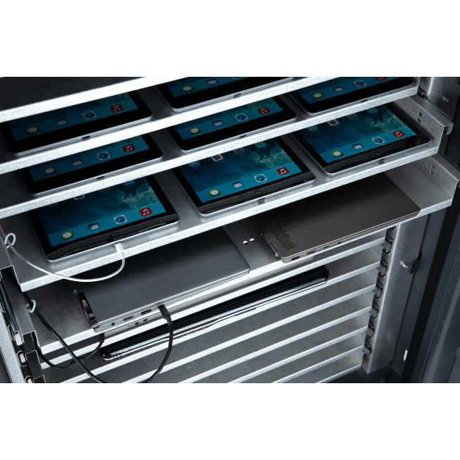 Charging classroom with drawers for computers and tablets - 4