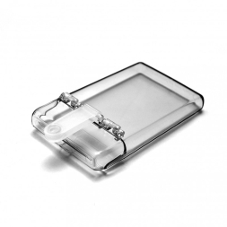 boitier transparent pour document vue de haut