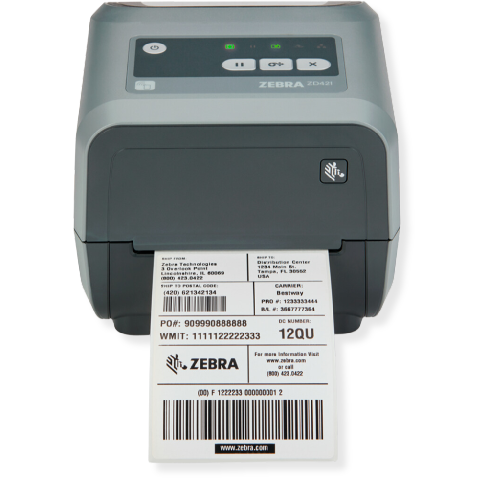 Imprimante d’étiquettes Code-barres & QR codes transfert thermique à cartouche Zebra ZD421C - 3