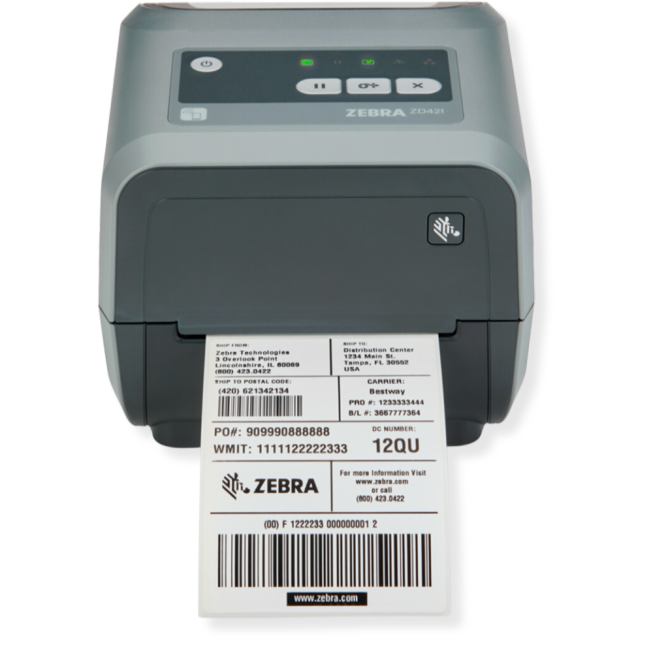 Imprimante d’étiquettes Code-barres & QR codes transfert thermique à cartouche Zebra ZD421C - 3