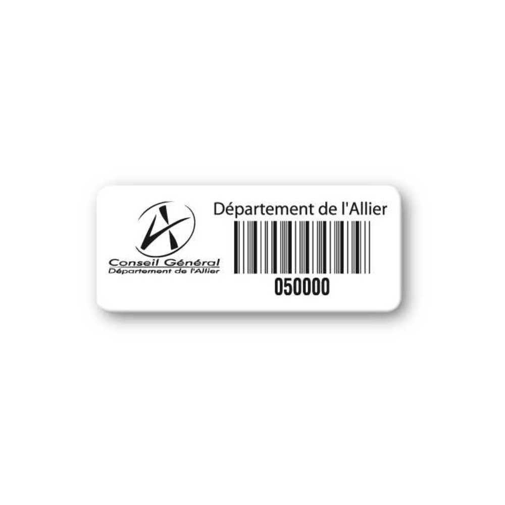 etiquette ultra resistante double adhesif 3m vierge