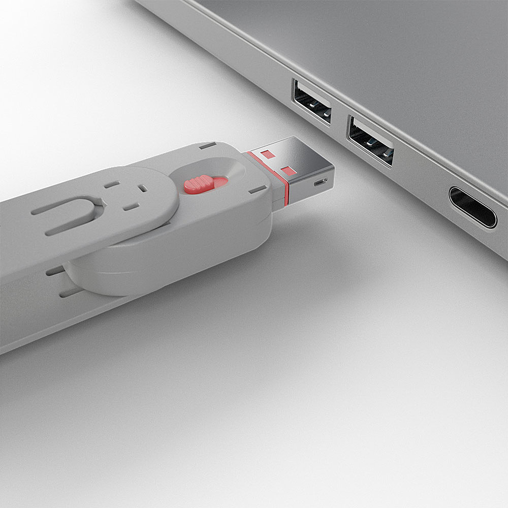 Installation du bloqueur USB Type A - rose