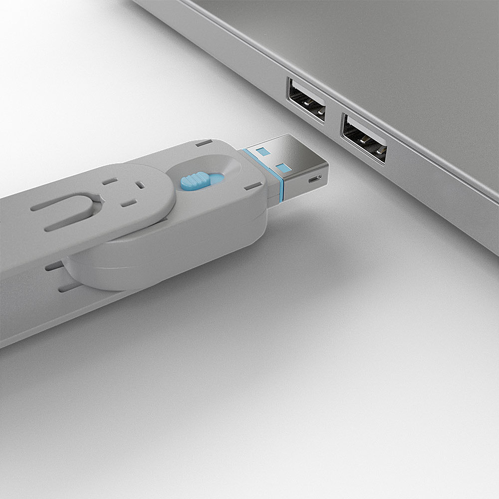 Installation du bloqueur USB Type A - bleu