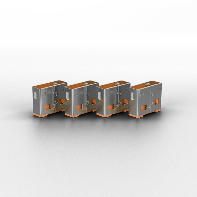 5 Bloqueur USB Type A - orange 5 Bloqueur USB Type A - orange