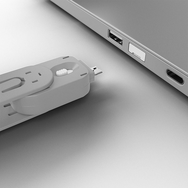 Bloqueur en place USB Type A - blanc Bloqueur en place USB Type A - blanc