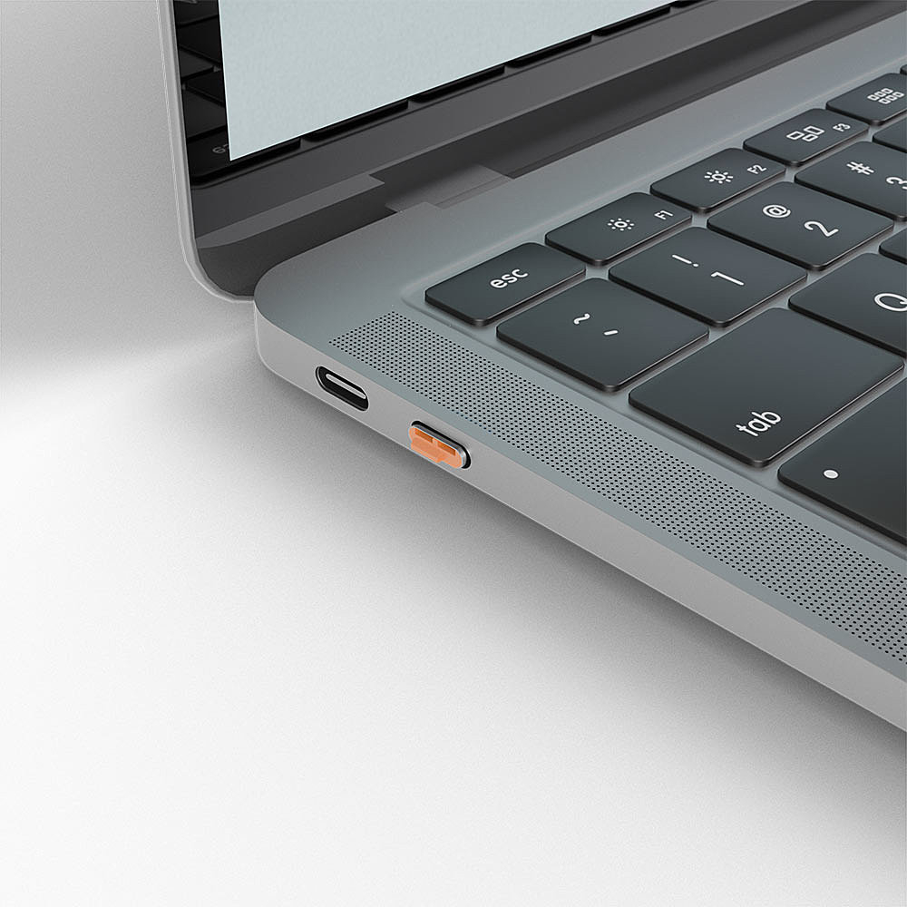 Bloqueur USB Type C installés - orange