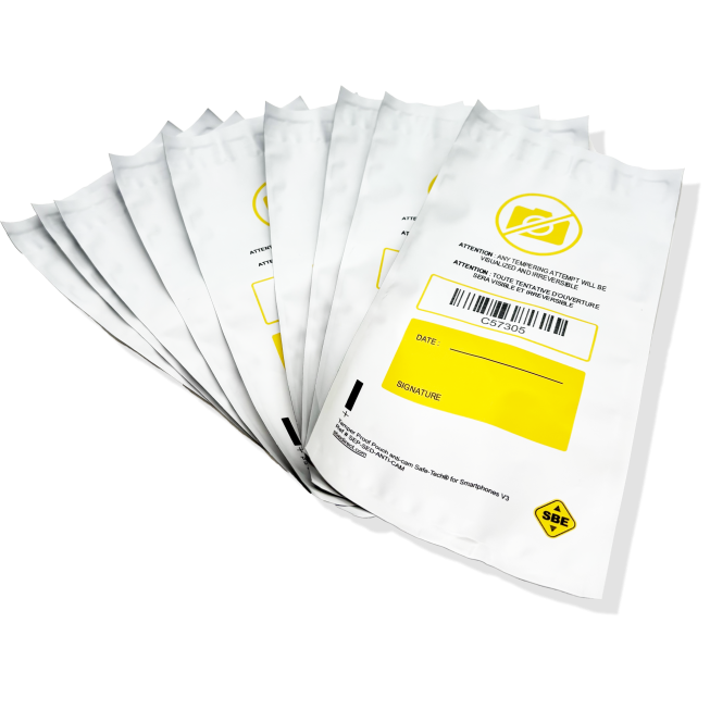 Sachet scellé anti-spy-cam pour smartphone anti photos