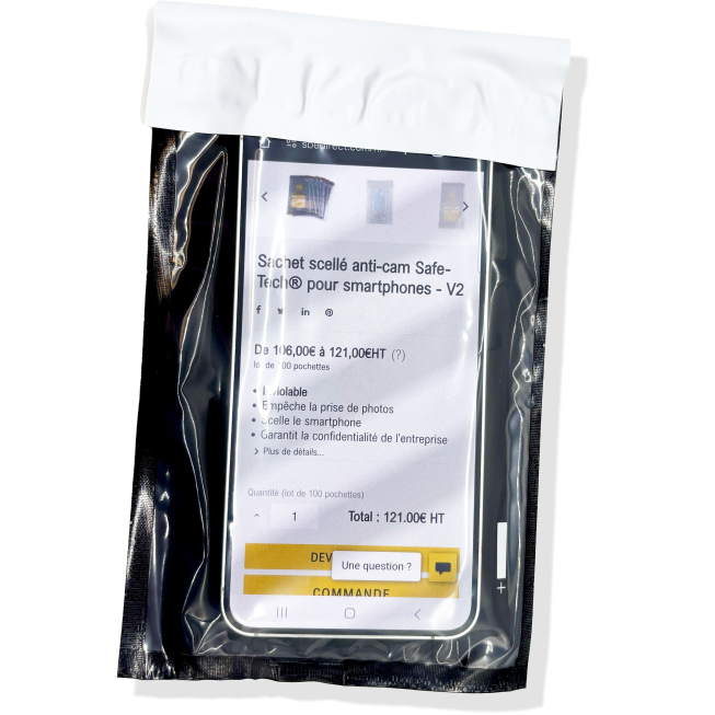 Tamper Proof Pouch anti-cam Safe-Tech® for Smartphones - V2 - 3 Tamper Proof Pouch anti-cam Safe-Tech® for Smartphones - V2 - 3