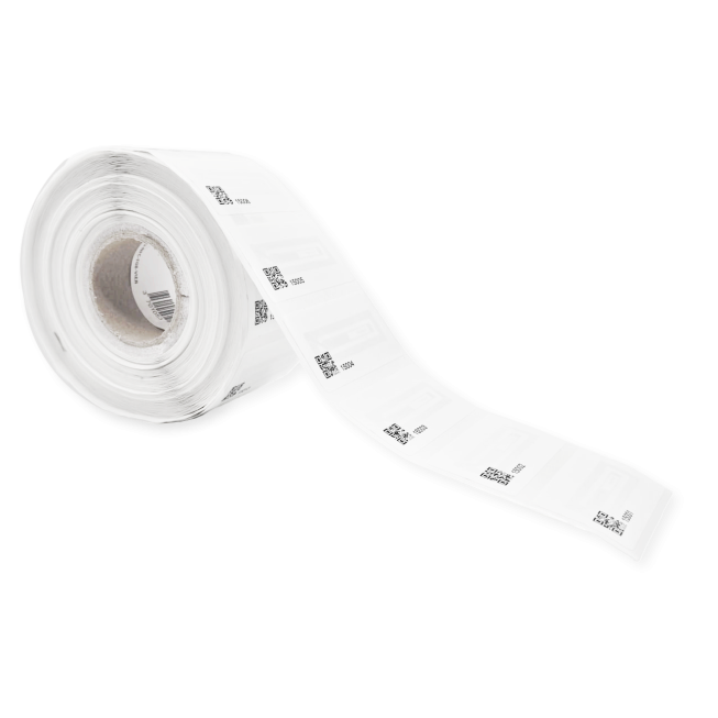 RFID HF-NFC 65x35 mm encoded and numbered label - 1