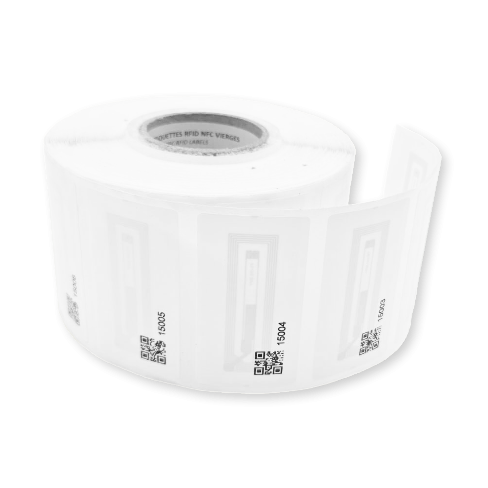 RFID HF-NFC 65x35 mm encoded and numbered label - 2