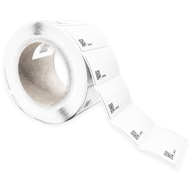 RFID HF-NFC 65x35 mm encoded and numbered label - 6