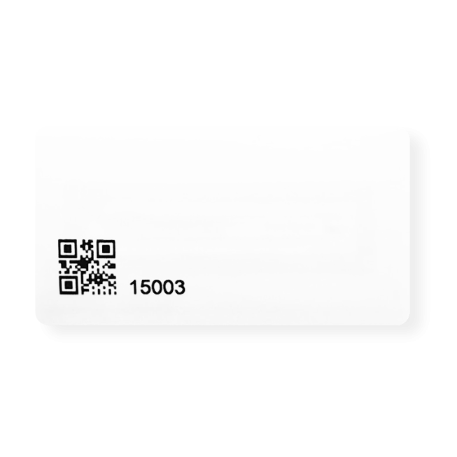 RFID HF-NFC 65x35 mm encoded and numbered label - 3