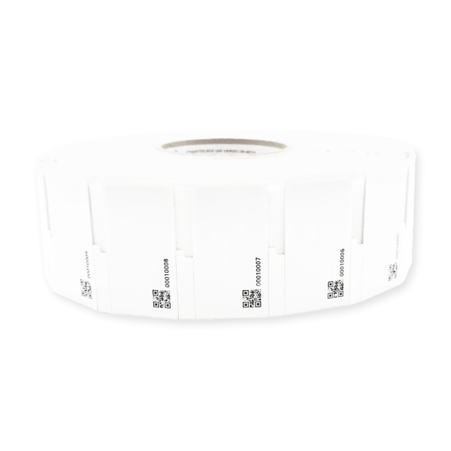 Blank 65 x 35 mm UHF RFID inventory tag - 7