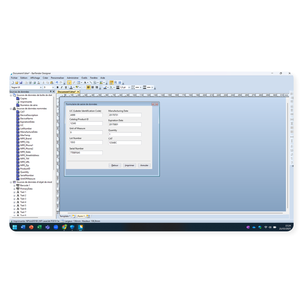 Bartender Starter/Professional Editions - Barcode & RFID Label Printing Software - 3