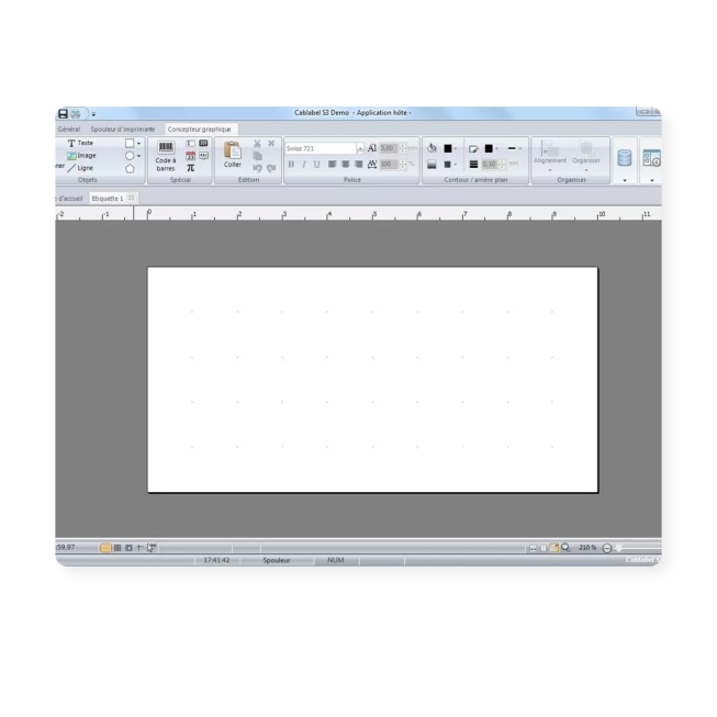cablabel s3 pro logiciel differentes options