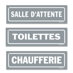 Signposting signs on premises (GREY)
