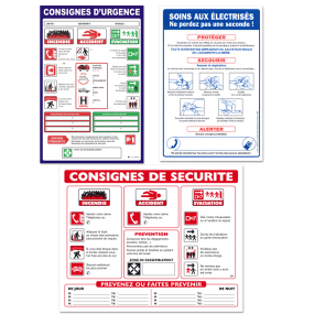 General and specific instruction signs