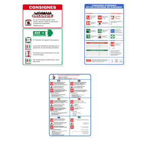 Hotel and Hospital safety signs