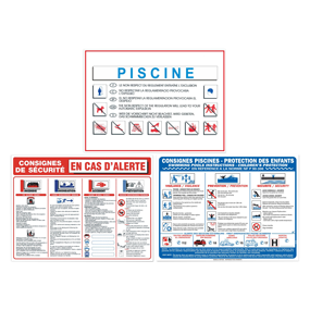 Outdoor instruction signs