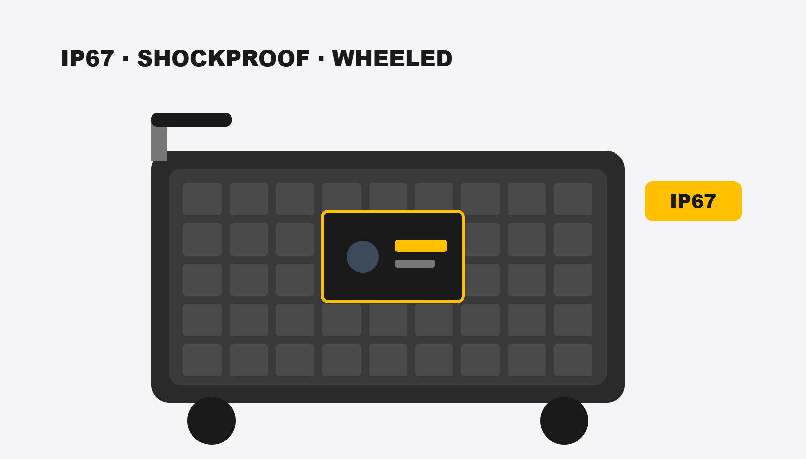 wheeled case open equipment