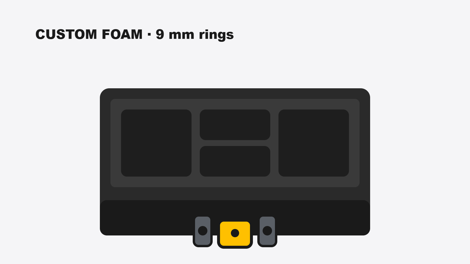custom foam lockable rings