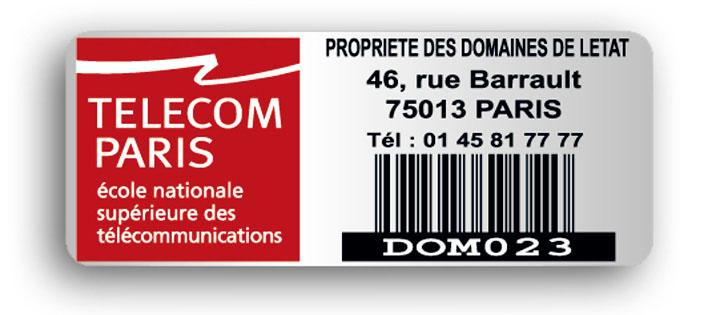 étiquette personnalisée