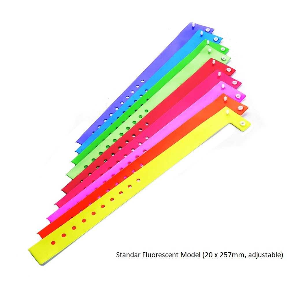 waterproof vinyl wristband for resort and campsite stays