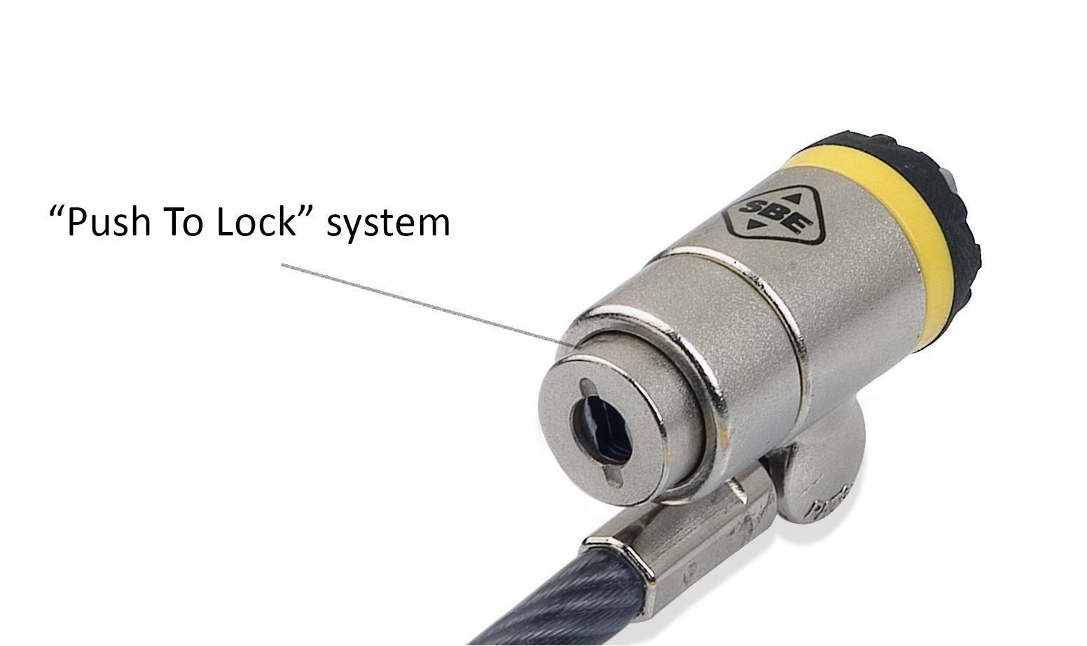 Cable antivol pour portable haute securite avec système push to lock cable-antivol-portable-haute-securite-push-to-lock