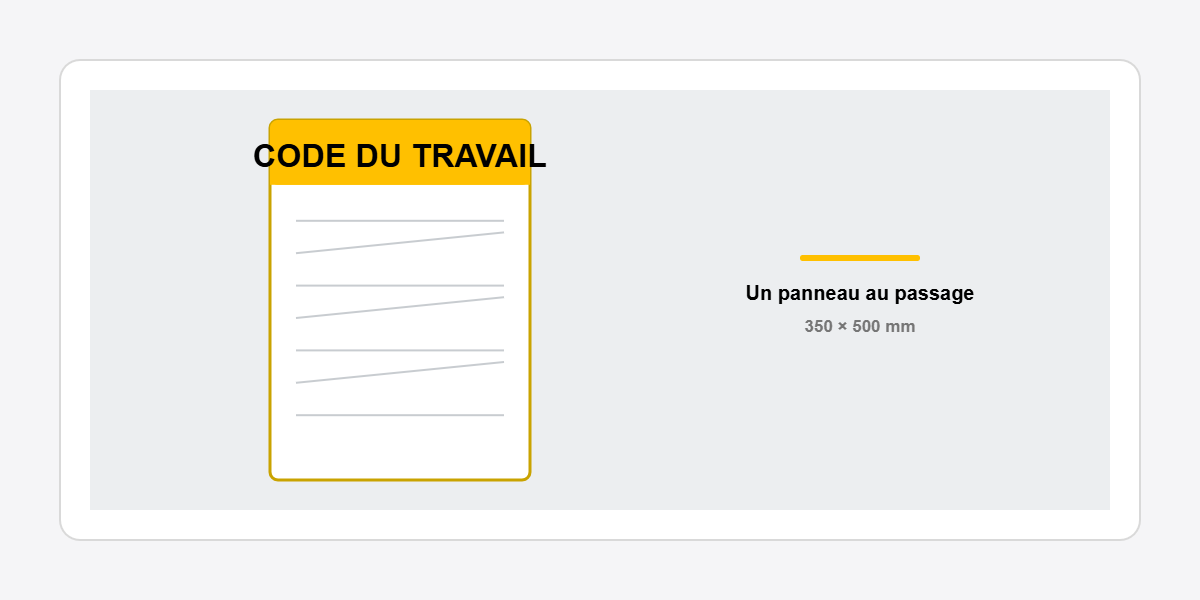 schema code travail couloir
