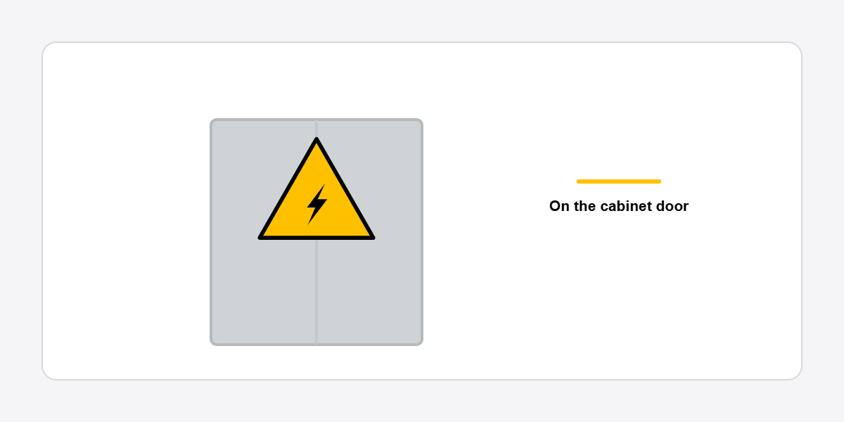 electrical hazard sign