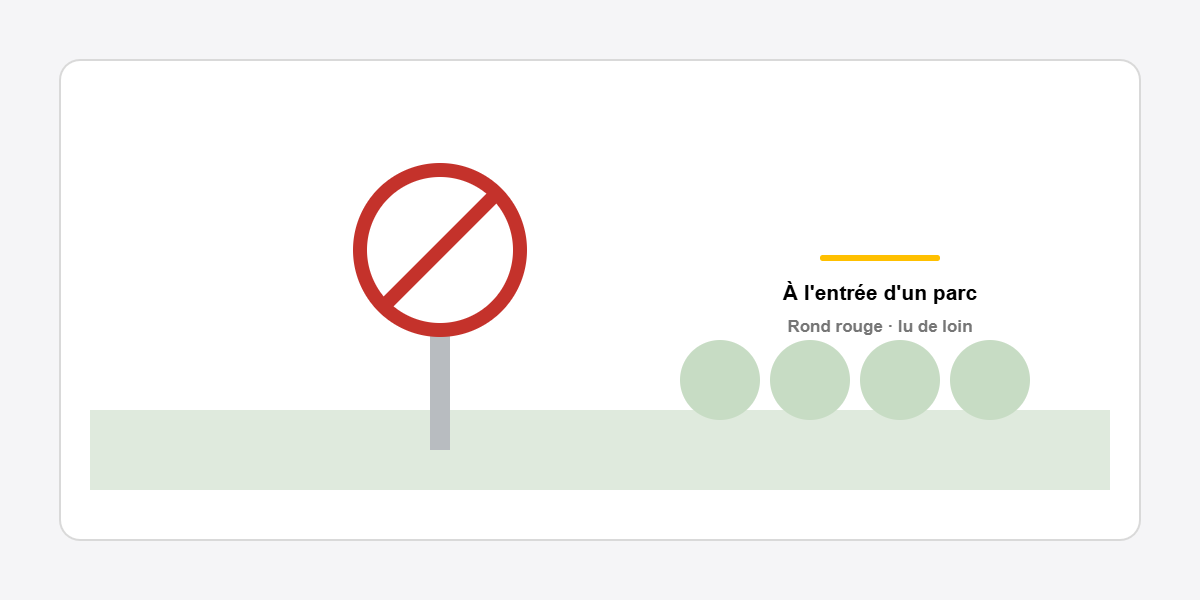 panneau interdiction de pique-nique dans un parc