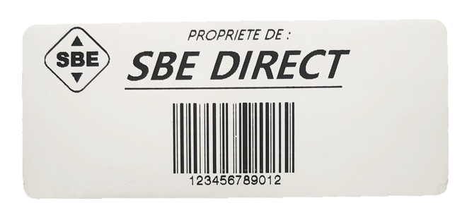 étiquette avec encre uv invisible