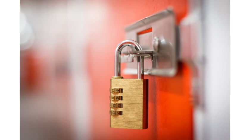 What is the use of security padlock ?