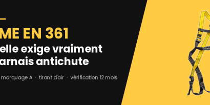 Norme EN 361 : tout comprendre sur le harnais antichute