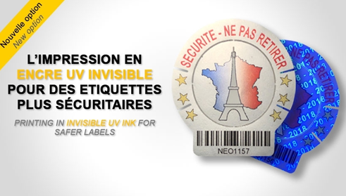 NOUVEAUTE : L’impression UV sur nos étiquettes synthétiques