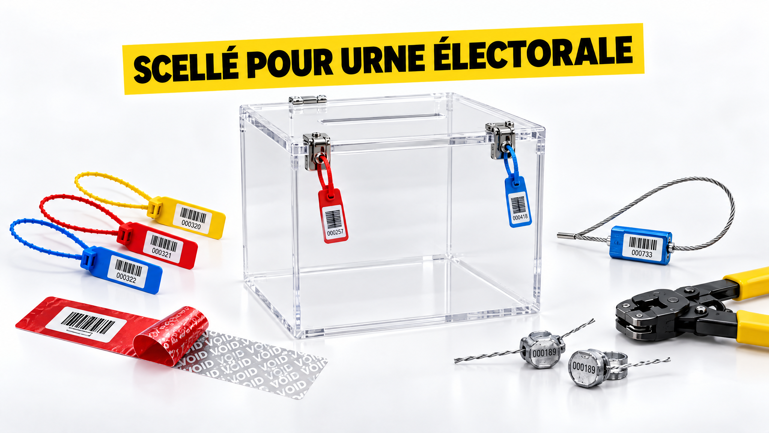Security seal for a ballot box: protecting election equipment and safeguarding a transparent count